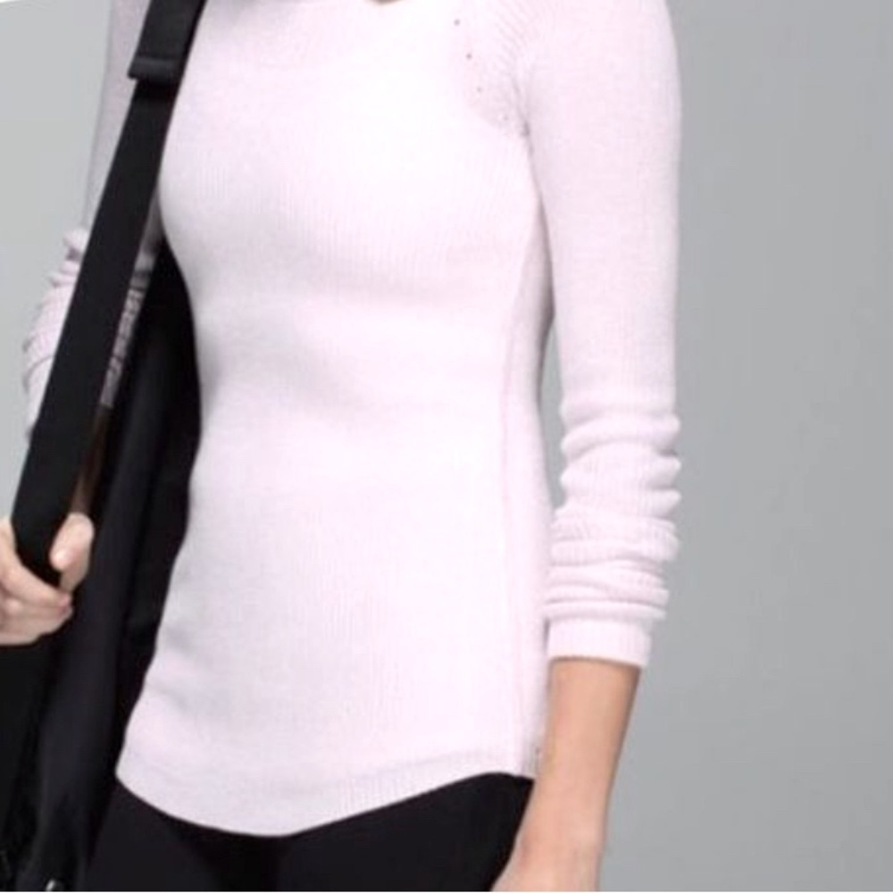 Lululemon Lightweight ribbed sweater - light pink